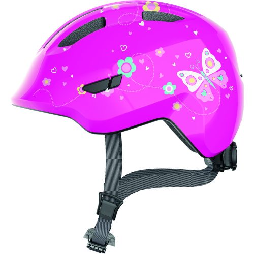 FEJVÉDŐ ABUS SMILEY 3.0 PINK BUTTERFLY M