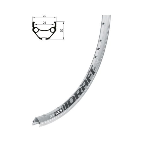 Felni 26" 32H Kellys Draft ezüst