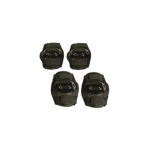 Térd és könyökvédő, fekete, L méret