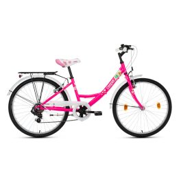 KERÉKPÁR 24" CSEPEL FLÓRA 6SP PINK YS796