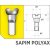 Küllőanya Sapim Polyax réz 16mm ezüst